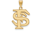 14k Yellow Gold Logoart Florida State University Large Pendant