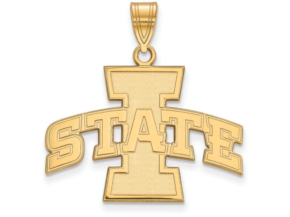 14k Yellow Gold Logoart Iowa State University Large Pendant