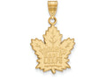 14k Yellow Gold Nhl Logoart Toronto Maple Leafs Large Pendant
