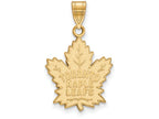 14k Yellow Gold Nhl Logoart Toronto Maple Leafs Large Pendant