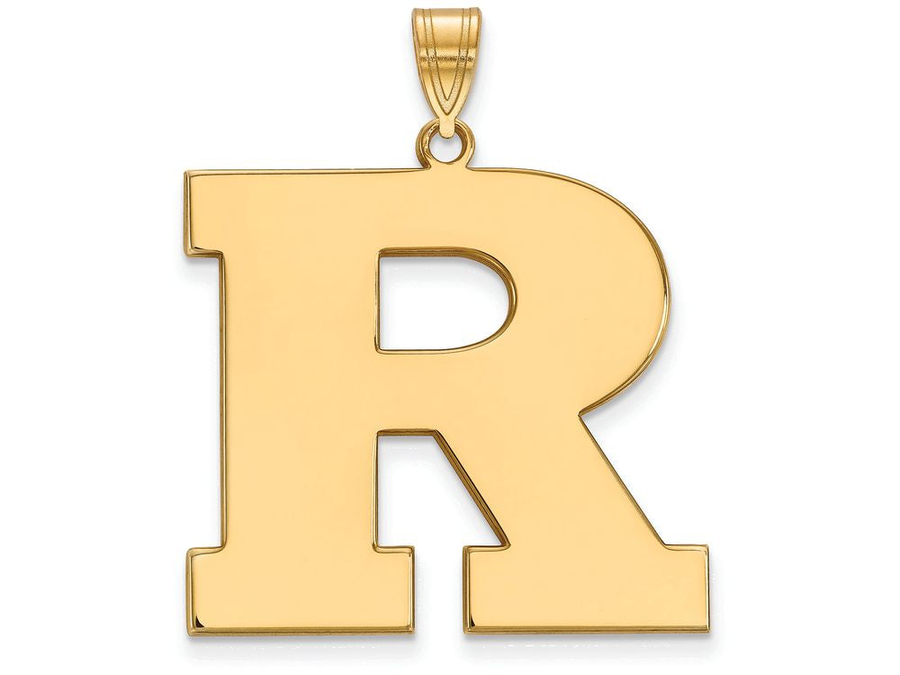 14k Yellow Gold Logoart Rutgers Extra Large  Pendant