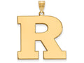 14k Yellow Gold Logoart Rutgers Extra Large  Pendant