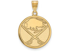 14k Yellow Gold Nhl Logoart Buffalo Sabres Large Pendant