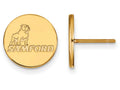 14k Yellow Gold Logoart Samford University Small Post Earrings