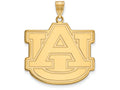 14k Yellow Gold Logoart Auburn University Extra Large  Pendant
