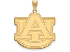 14k Yellow Gold Logoart Auburn University Extra Large  Pendant
