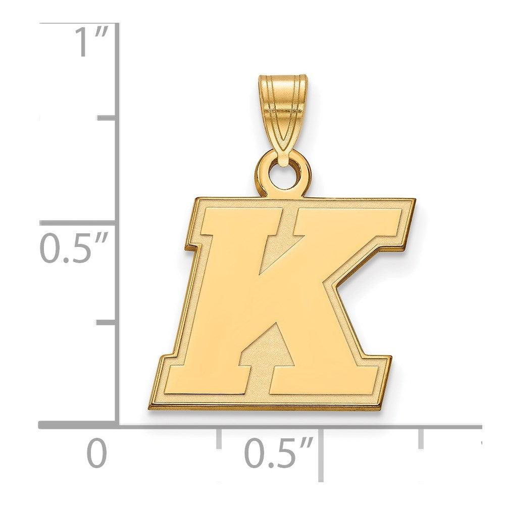 14k Yellow Gold Logoart Kent State University Small Pendant