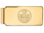 14k Yellow Gold Nhl Logoart Edmonton Oilers Money Clip