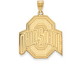 14k Yellow Gold Logoart Ohio State University Extra Large  Pendant