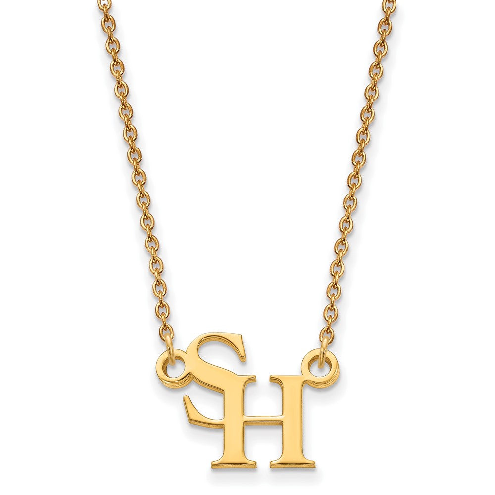 14k Yellow Gold Logoart Sam Houston State University Small Pendant Necklace
