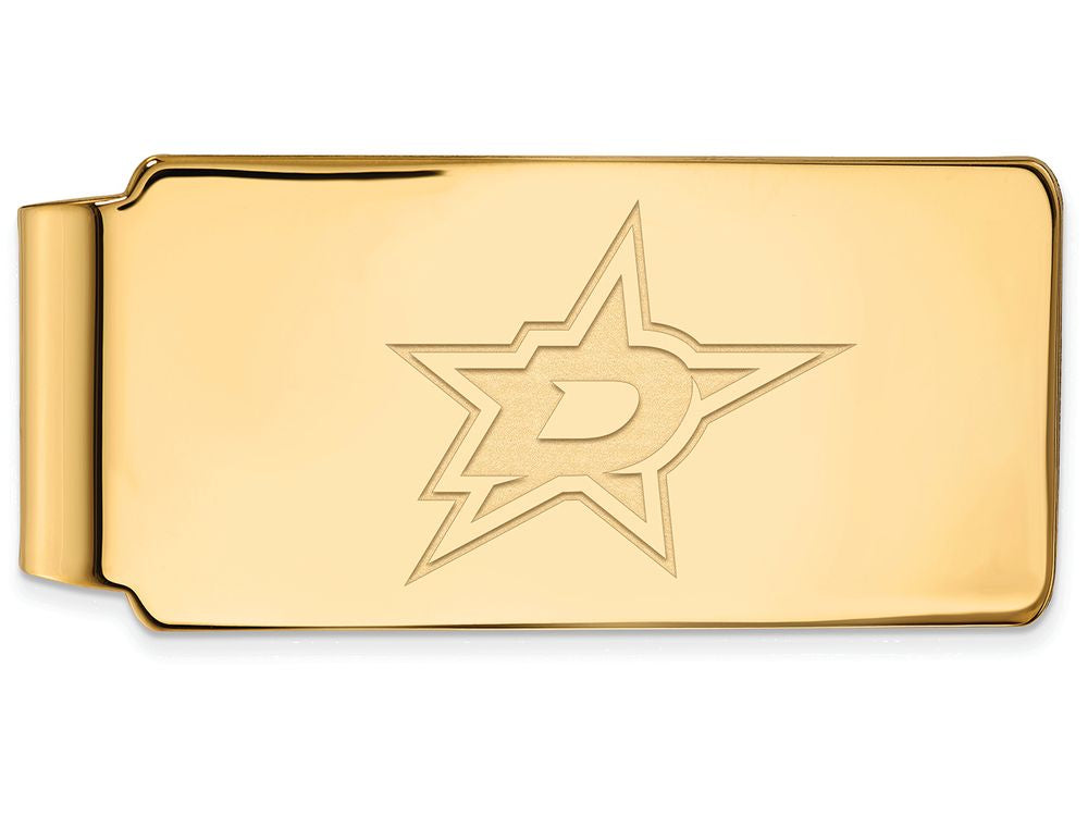 14k Yellow Gold Nhl Logoart Dallas Stars Money Clip