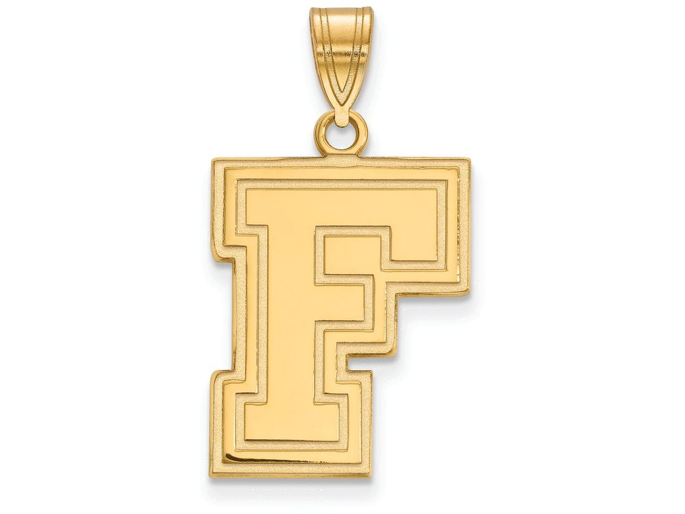 14k Yellow Gold Logoart Fordham University Large Pendant