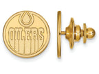 14k Yellow Gold Nhl Logoart Edmonton Oilers Lapel Pin