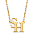 14k Yellow Gold Logoart Sam Houston State University Large Pendant Necklace