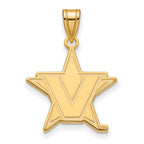 14k Yellow Gold Logoart Vanderbilt University Large Pendant