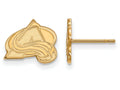14k Yellow Gold Nhl Logoart Colorado Avalanche Extra Small Post Earrings