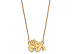 14k Yellow Gold Logoart California State University Fresno Small Pendant Necklace