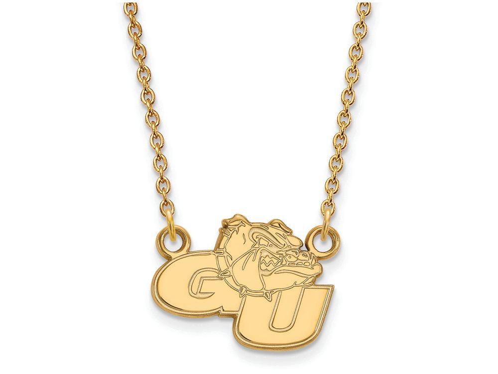 14k Yellow Gold Logoart Gonzaga University Small Pendant Necklace