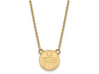 14k Yellow Gold Nhl Logoart Edmonton Oilers Small Pendant Necklace