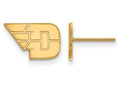 14k Yellow Gold Logoart University Of Dayton Extra Small Post Earrings