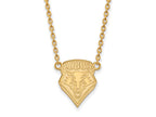 14k Yellow Gold Logoart University Of New Mexico Large Pendant Necklace