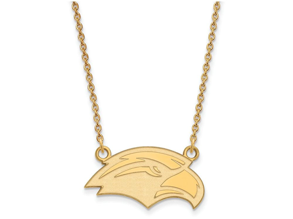 14k Yellow Gold Logoart University Of Southern Miss Small Pendant Necklace