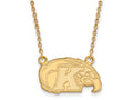 14k Yellow Gold Logoart Kent State University Small Pendant Necklace