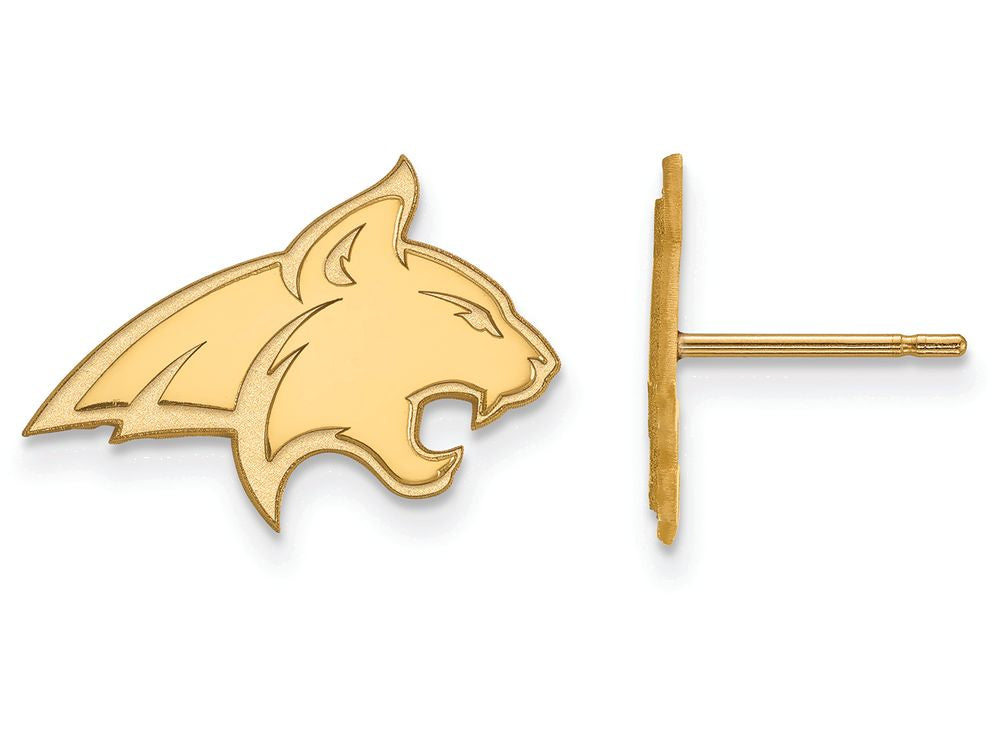 14k Yellow Gold Logoart Montana State University Small Post Earrings