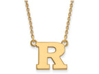 14k Yellow Gold Logoart Rutgers Small Pendant Necklace