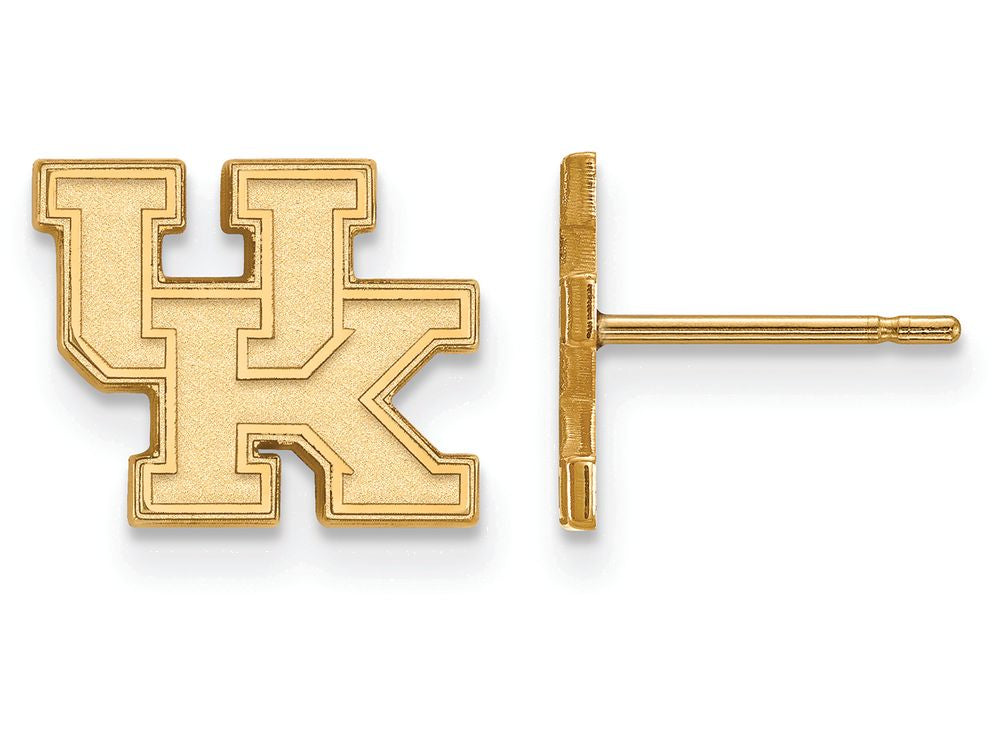 14k Yellow Gold Logoart University Of Kentucky Extra Small Post Earrings