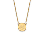14k Yellow Gold Logoart University Of New Mexico Small Pendant Necklace
