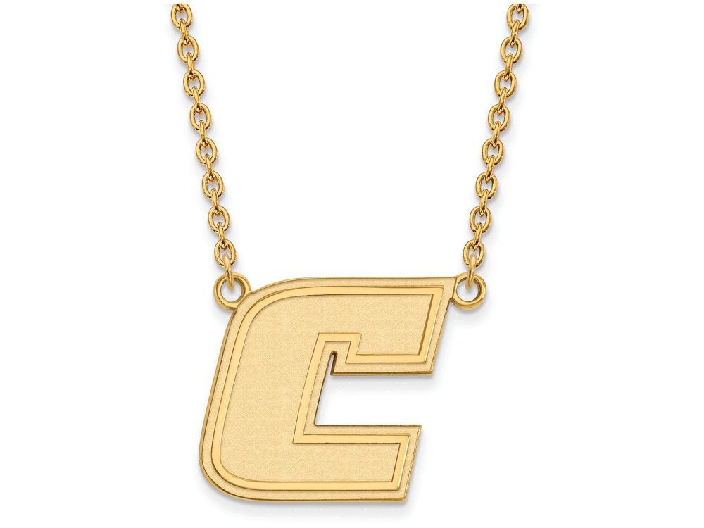 14k Yellow Gold Logoart The U Of Tennessee At Chattanooga Large  Pendant Necklace