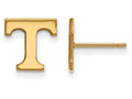 14k Yellow Gold Logoart University Of Tennessee Extra Small Post Earrings
