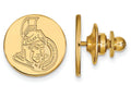 14k Yellow Gold Nhl Logoart Ottawa Senators Lapel Pin