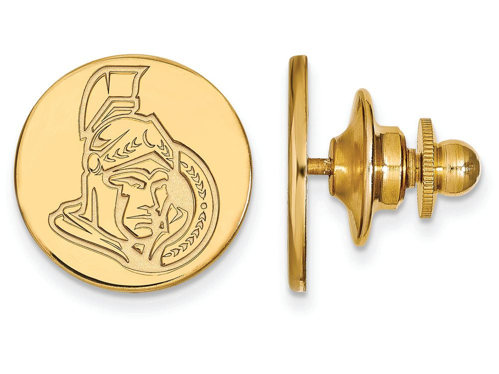 14k Yellow Gold Nhl Logoart Ottawa Senators Lapel Pin