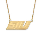 14k Yellow Gold Logoart Southern Illinois University Small Pendant Necklace