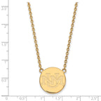 14k Yellow Gold Logoart University Of New Mexico Large Pendant Necklace