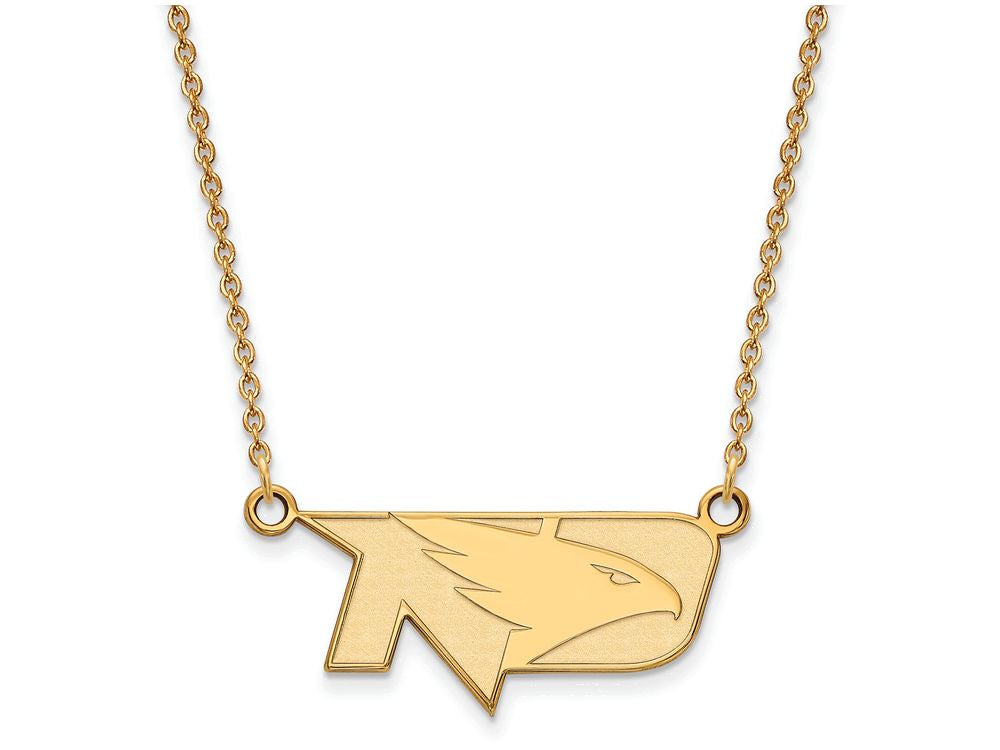 14k Yellow Gold Logoart University Of North Dakota Small Pendant Necklace