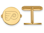 14k Yellow Gold Nhl Logoart Philadelphia Flyers Cuff Links