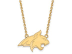 14k Yellow Gold Logoart Montana State University Large Pendant Necklace