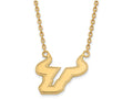14k Yellow Gold Logoart University Of South Florida Large Pendant Necklace