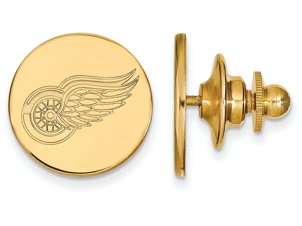14k Yellow Gold Nhl Logoart Detroit Red Wings Lapel Pin