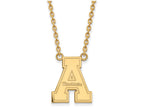 14k Yellow Gold Logoart Appalachian State University Large Pendant Necklace
