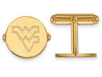 14k Yellow Gold Logoart West Virginia University Cuff Link