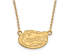 14k Yellow Gold Logoart University Of Florida Small Pendant Necklace
