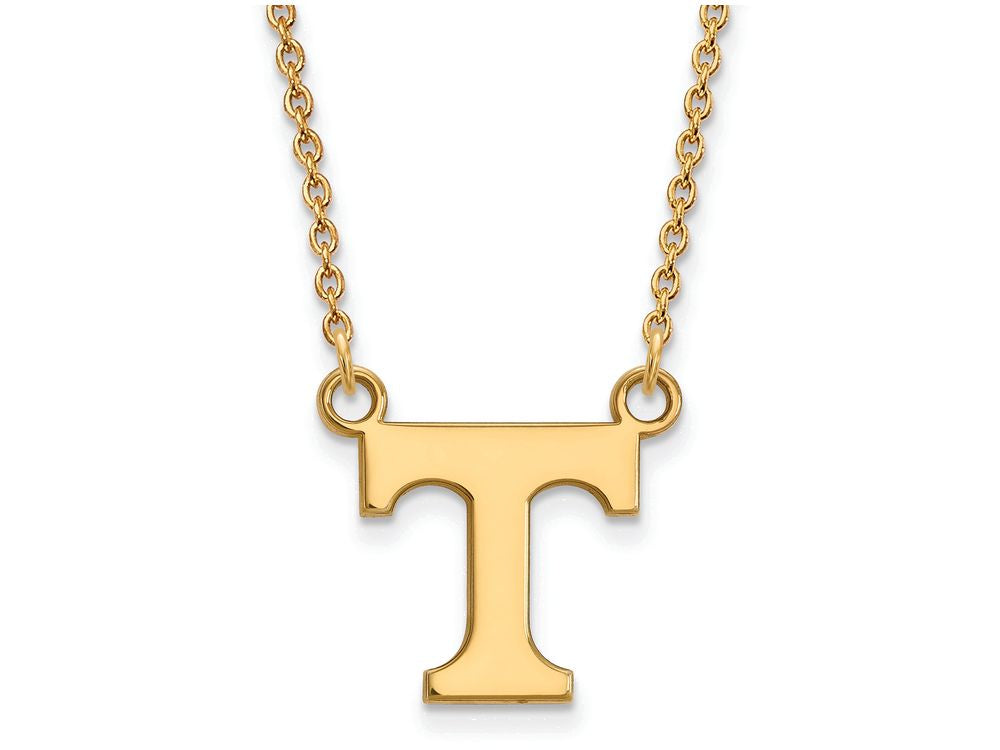 14k Yellow Gold Logoart University Of Tennessee Small Pendant Necklace