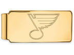 14k Yellow Gold Nhl Logoart St. Louis Blues Money Clip