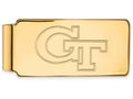 14k Yellow Gold Logoart Georgia Institute Of Technology Money Clip