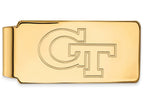 14k Yellow Gold Logoart Georgia Institute Of Technology Money Clip