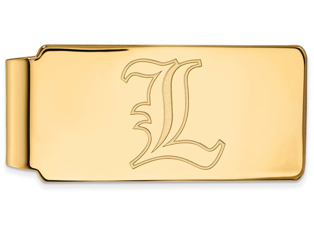 14k Yellow Gold Logoart University Of Louisville Money Clip